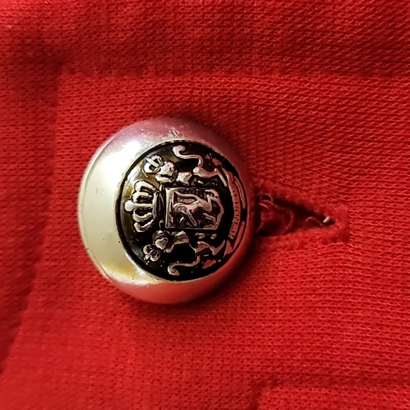 Robbie Bee Sport button-up wool/poly made in the USA red size 10 - Picture 3 of 6